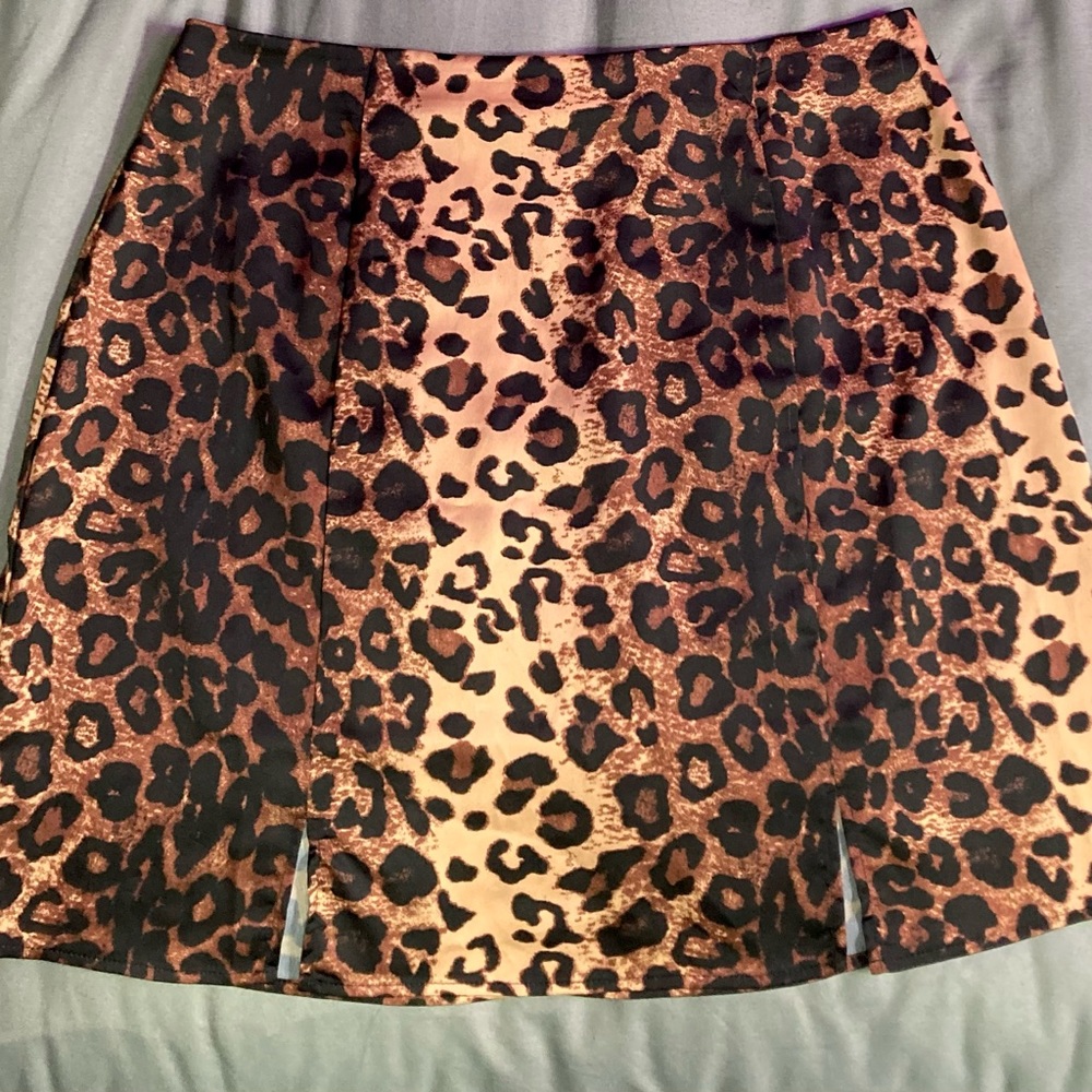 Cheetah Print Mini Skirt